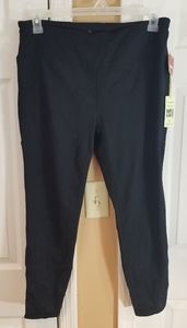 Tangerine Black 3/4 Legging Workout Pants